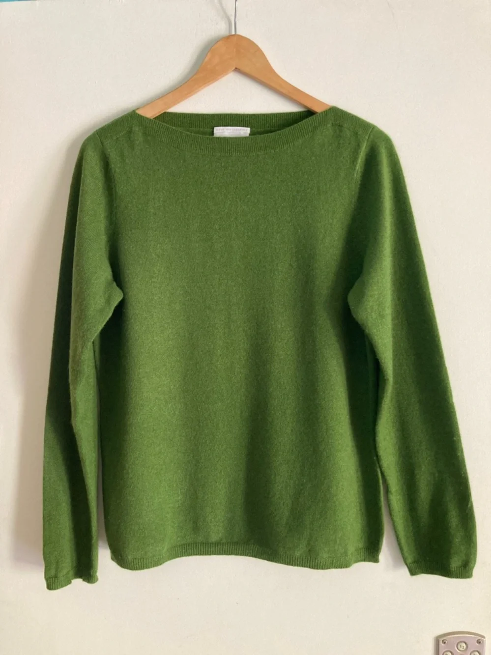 Charter Club Womens Size L  2 Ply 100% Cashmere Green Pullover Sweater - Picture 2 of 9